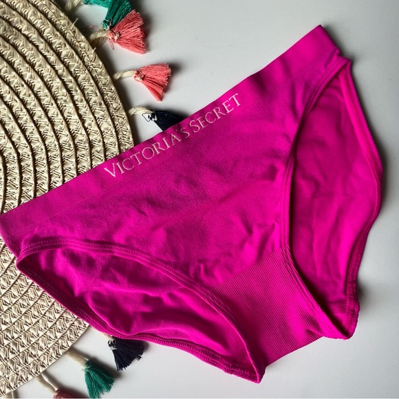 Victoria’s Secret Seamless Bikini Panty Bright Pink Small NEW - Picture 6 of 6